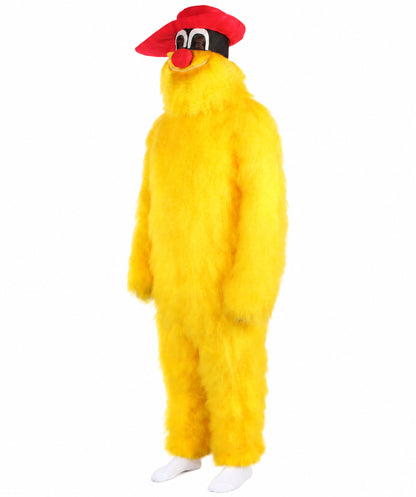 Unisex American Cartoon Character Yellow Mouse Costume | Perfect for Halloween | Flame-retardant Synthetic Fabric
