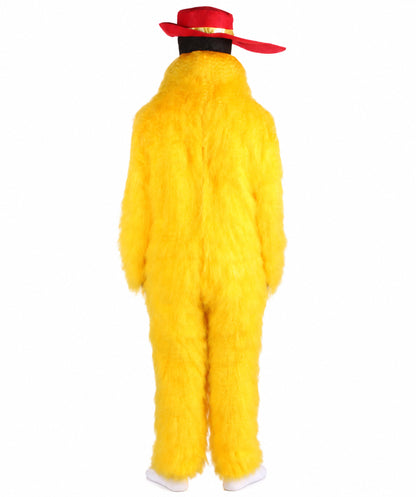 Unisex American Cartoon Character Yellow Mouse Costume | Perfect for Halloween | Flame-retardant Synthetic Fabric