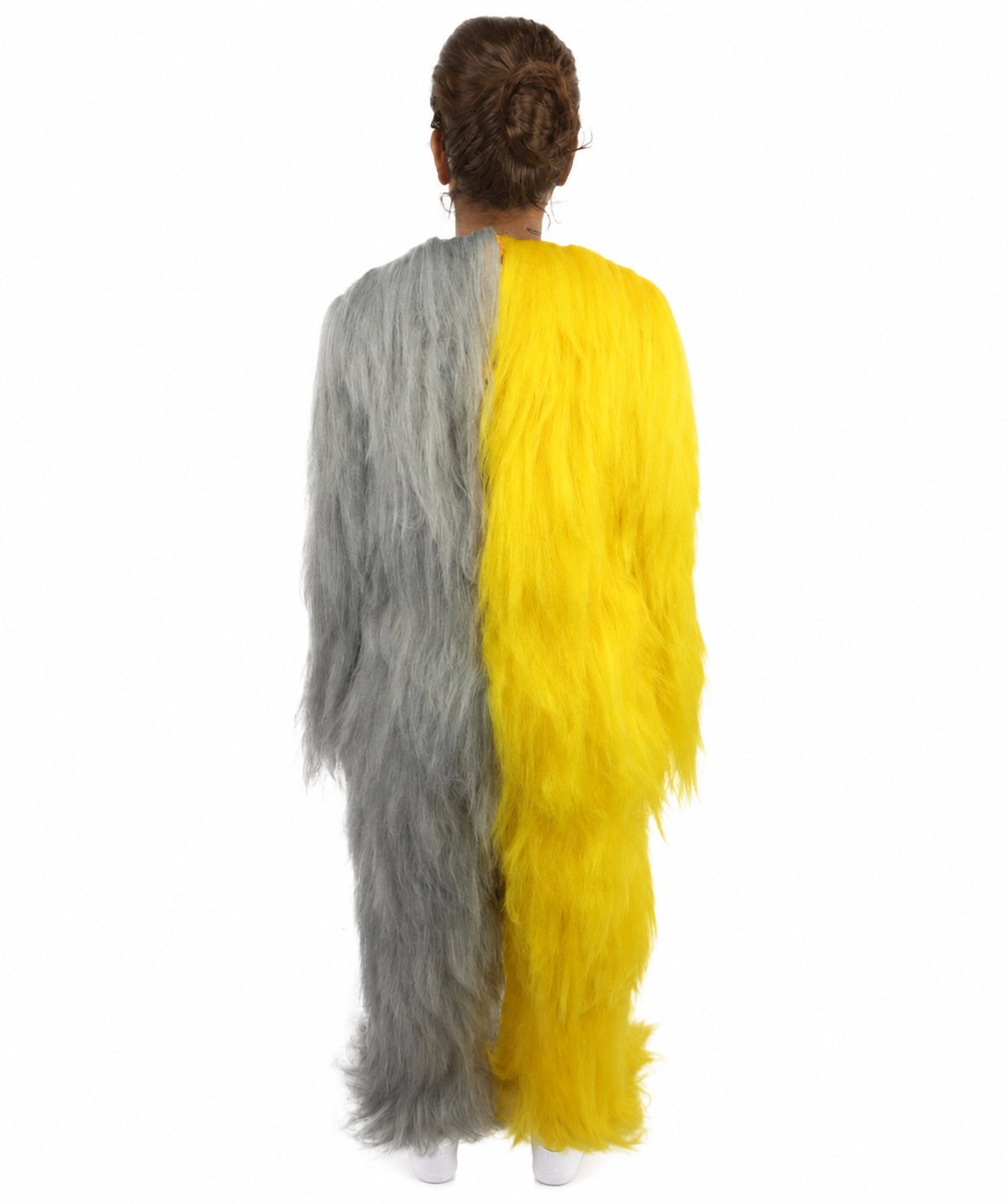 HPO Teen Extreme Hairy Person Two Part Costume, Mask and Bundle Set - Full-Body Hair Suit Extra-Long Costume Wig for Halloween, Cosplay & Parties - Multiple Color Options