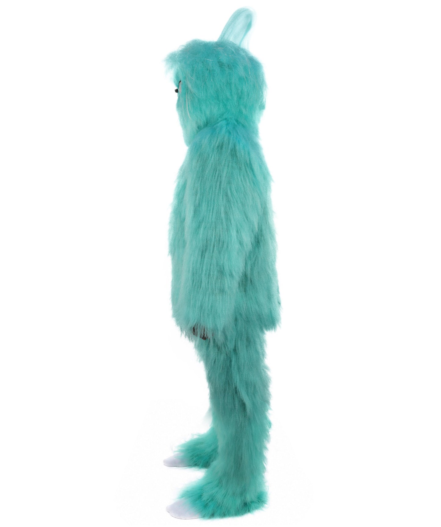 HPO Unisex Blue Furry Monster Costume, Mask and Bundle Set | Full Body Fur Costume with Matching Mask | Soft Plush Halloween Cosplay Outfit for Parties, Mascots & Performers