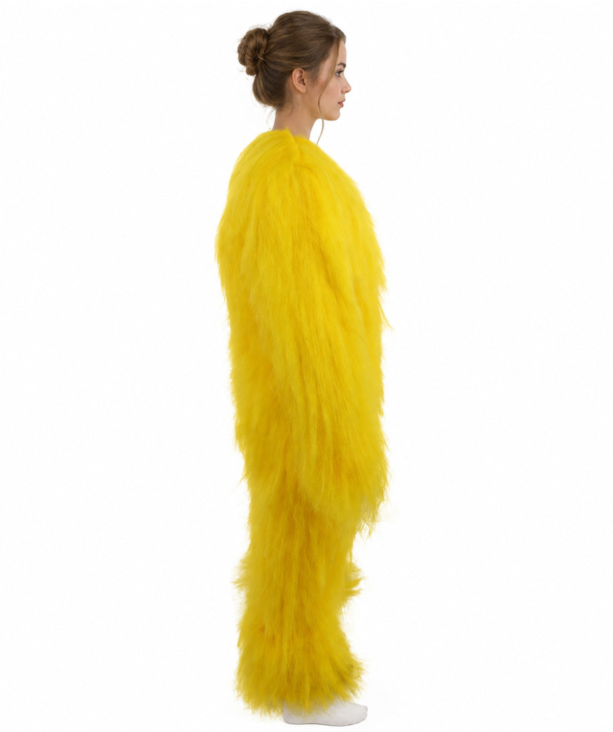 HPO Teen Extreme Hairy Person Costume Bundle & Mask Set - Full-Body Hair Suit Extra-Long Costume Wig for Halloween, Cosplay & Parties - Multiple Color Options