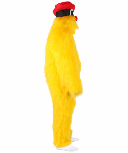 Unisex American Cartoon Character Yellow Mouse Costume | Perfect for Halloween | Flame-retardant Synthetic Fabric