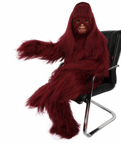 HPO Teen Extreme Hairy Person Costume Bundle & Mask Set - Full-Body Hair Suit Extra-Long Costume Wig for Halloween, Cosplay & Parties - Multiple Color Options