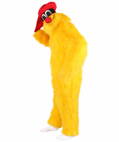 Unisex American Cartoon Character Yellow Mouse Costume | Perfect for Halloween | Flame-retardant Synthetic Fabric