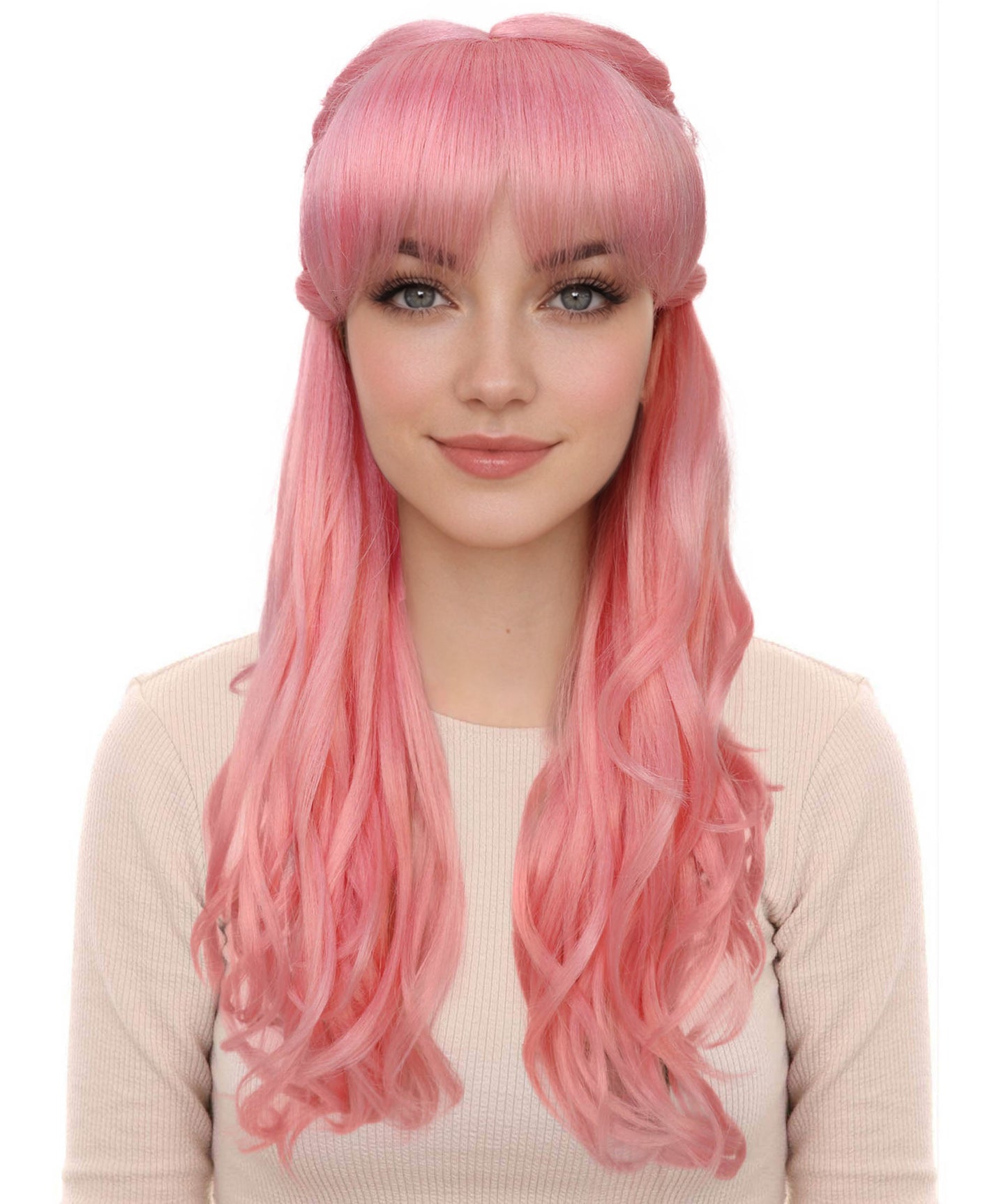 HPO Women's Curly Long Length Trendy Keepsake Multiple Color Options Wig