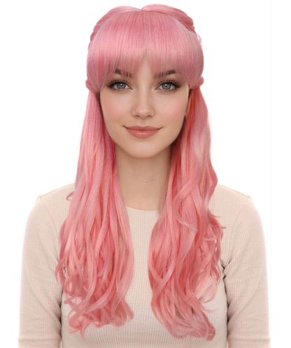 HPO Women's Curly Long Length Trendy Keepsake Multiple Color Options Wig