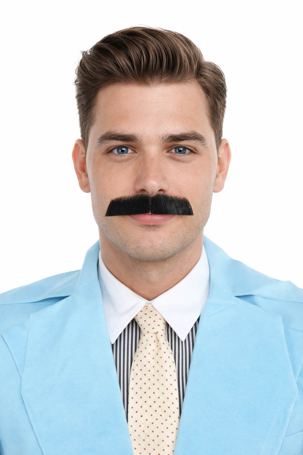 Men's Lampshade Mustache | Human Facial Hair | Multiple Colors | HPO