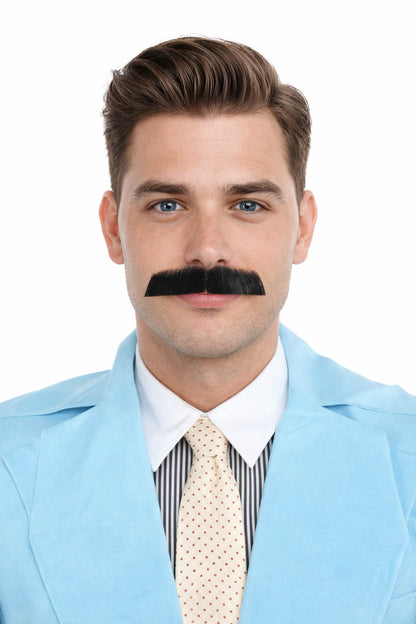 Men's Lampshade Mustache | Human Facial Hair | Multiple Colors | HPO