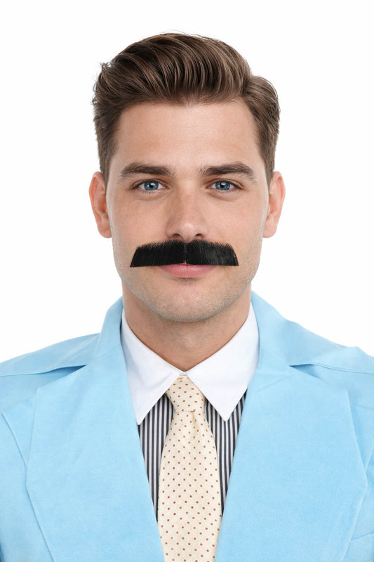 Men's Lampshade Mustache | Human Facial Hair | Multiple Colors | HPO