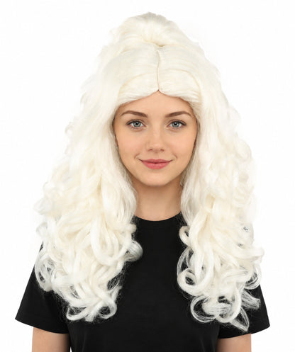 HPO Adult Women’s 16-Inch Medium Wig with Soft Curls | Multiple Color Options | Ideal for Cosplay, and Themed Events | Elegant, Versatile Hairpiece for Various Looks