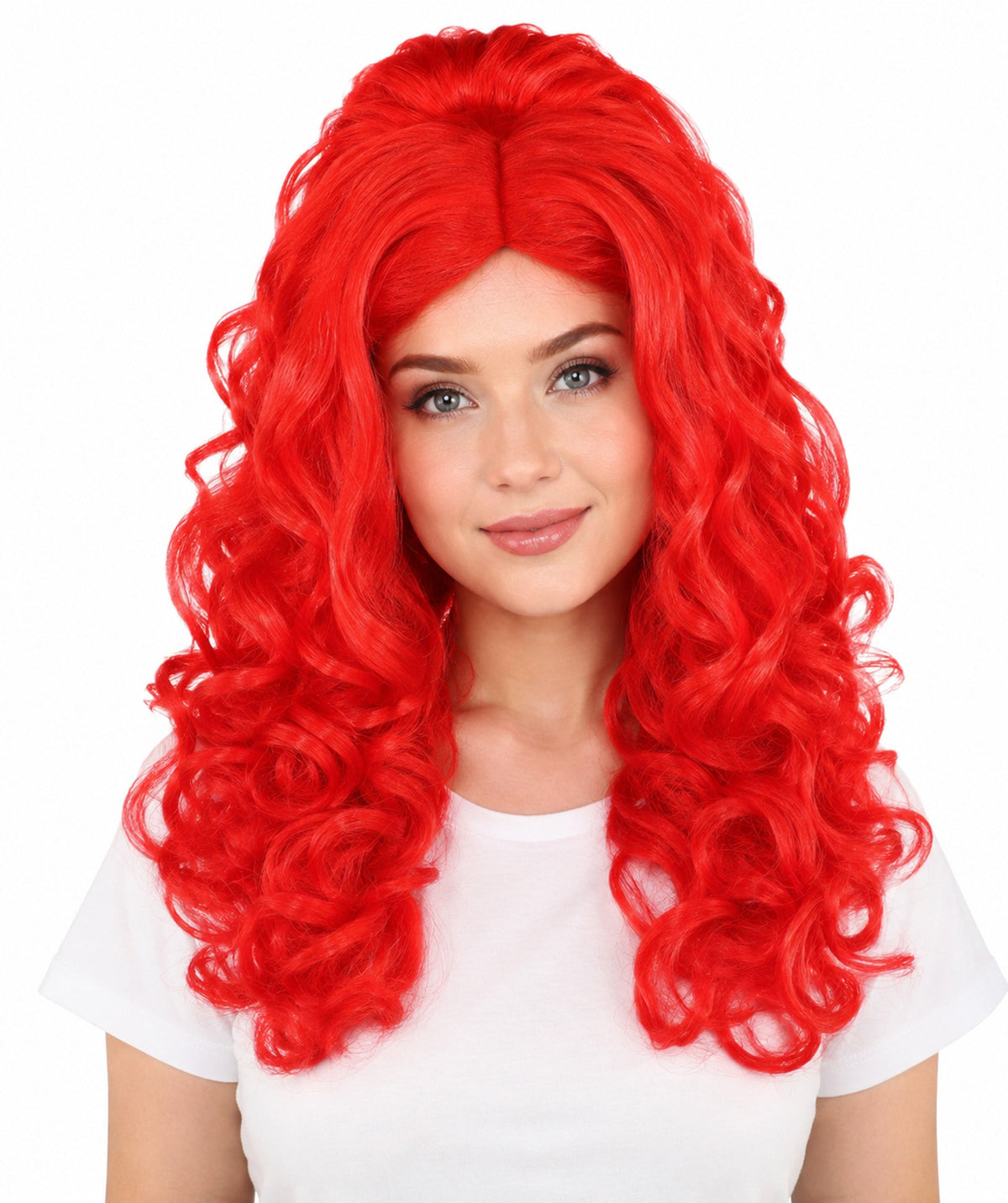 HPO Adult Long 20-Inch Curly Wig | Multiple Color Options | Ideal Cosplay, and Themed Parties | Soft, Natural-Looking, and Easy to Wear