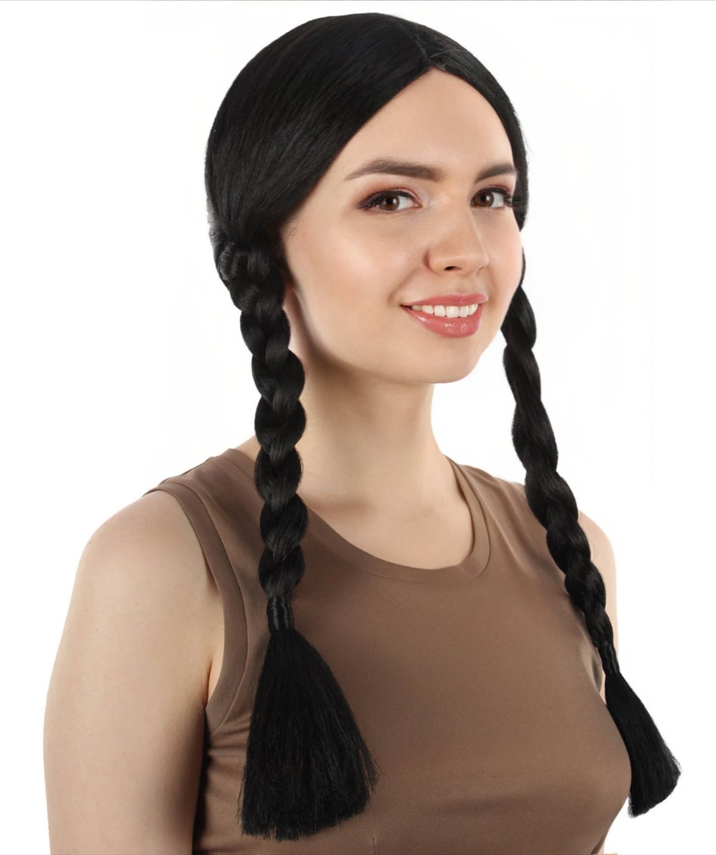 HPO Women's  Braided Gothic Wig | Multiple Color Collections TV Movie Wigs | Premium Breathable Capless Cap