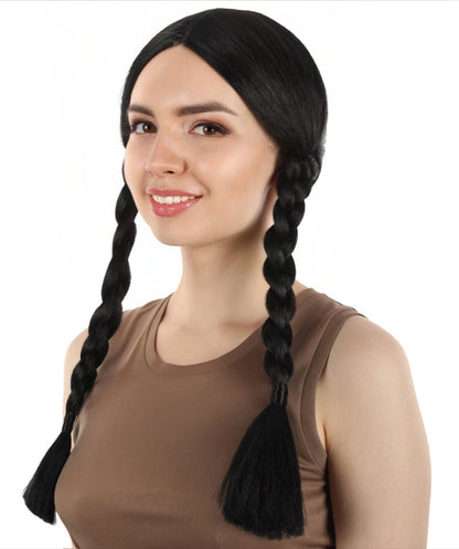 HPO Women's  Braided Gothic Wig | Multiple Color Collections TV Movie Wigs | Premium Breathable Capless Cap