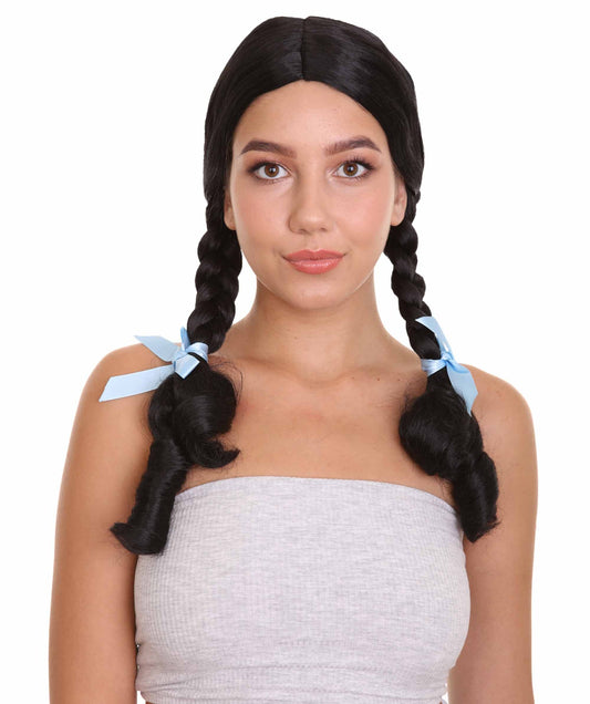 HPO Women's American fantasy novel Wig in Multiple Color | Perfect for Halloween | Flame-retardant Synthetic Fiber
