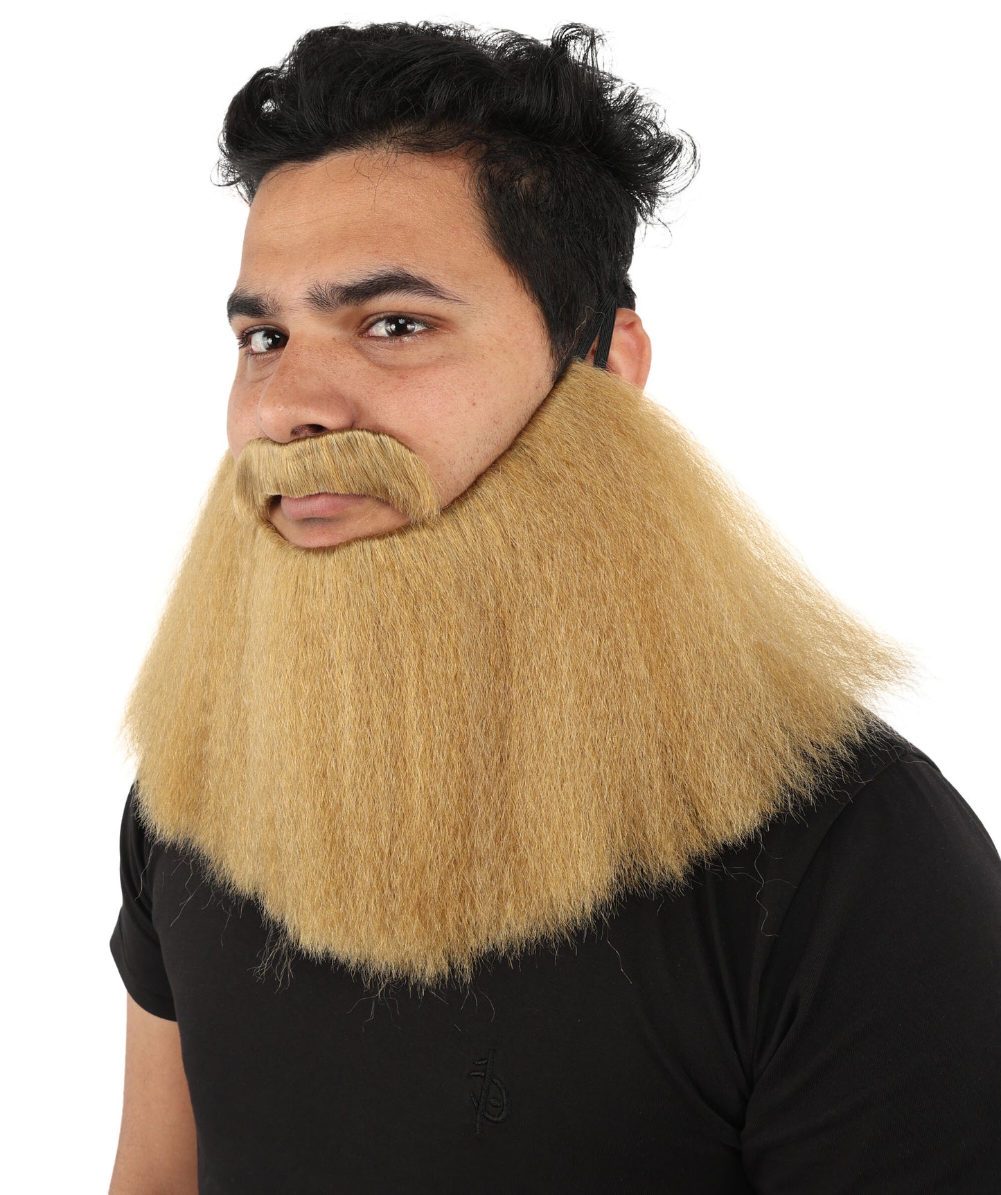 HPO Men’s Viking Beard & Mustache Set – Warrior Facial Hair Accessory | Multicolor Options | Ideal for Sea Giant Look, Mythical Barbarian Roleplay, Halloween & Cosplay