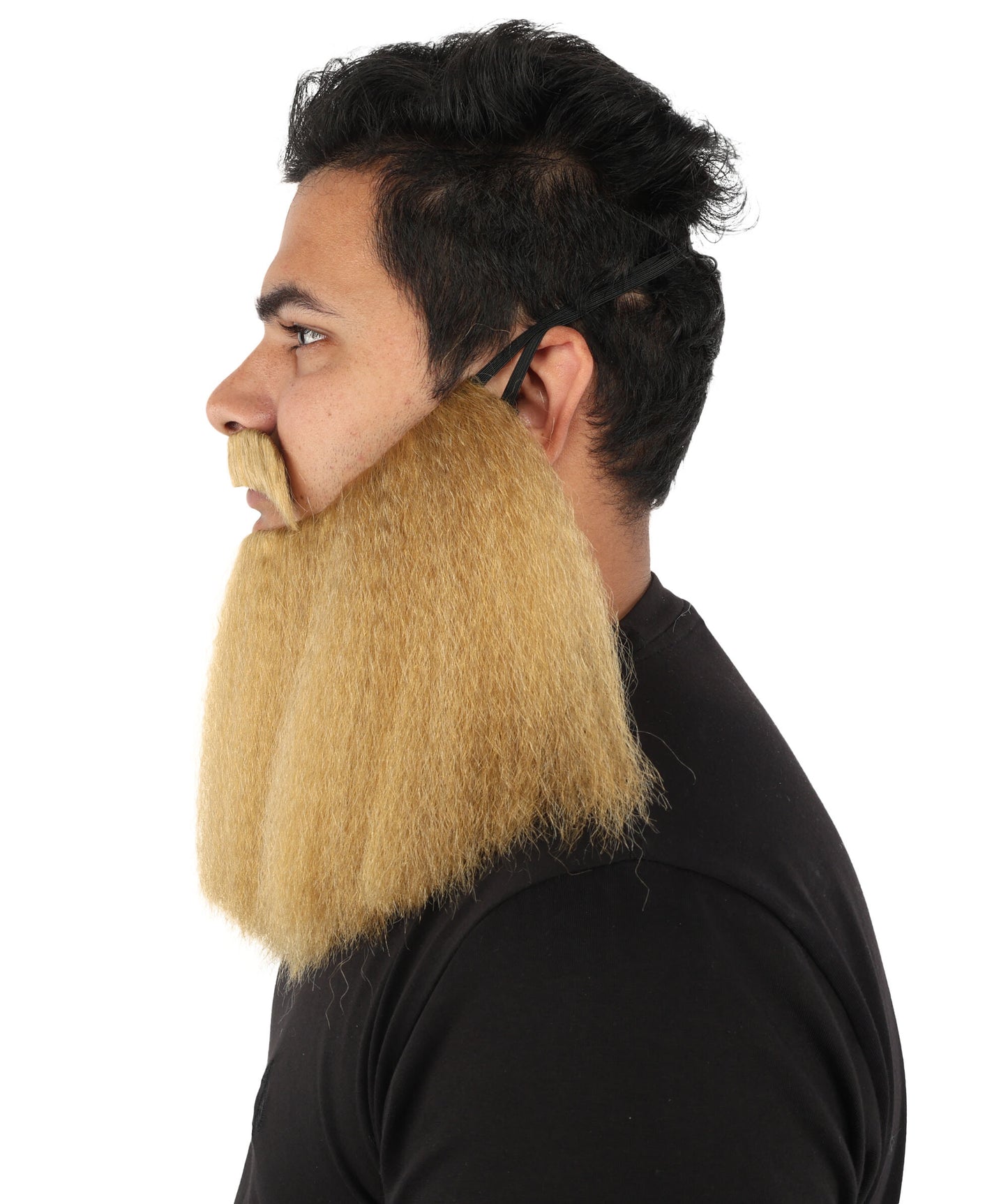 HPO Men’s Viking Beard & Mustache Set – Warrior Facial Hair Accessory | Multicolor Options | Ideal for Sea Giant Look, Mythical Barbarian Roleplay, Halloween & Cosplay