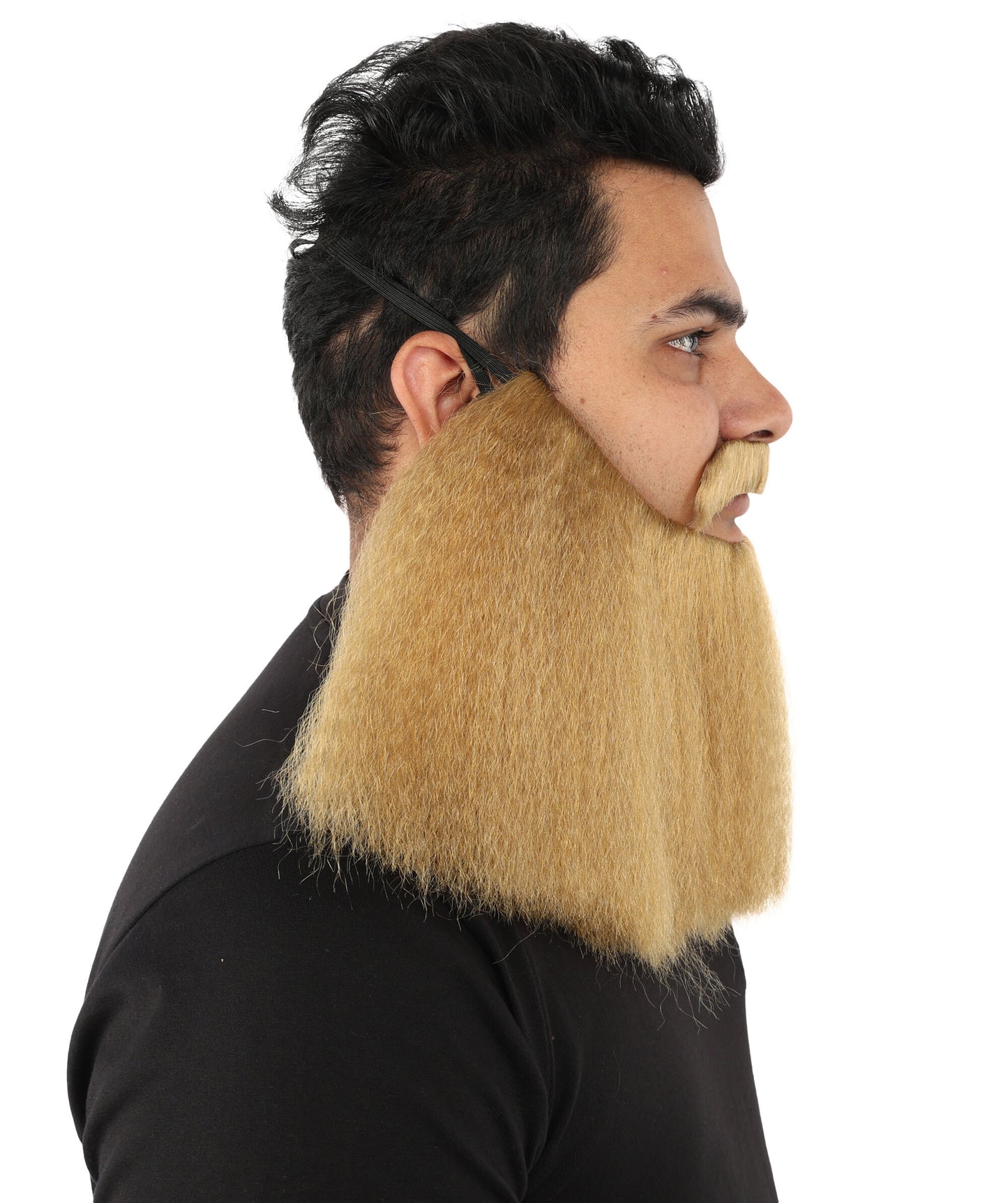 HPO Men’s Viking Beard & Mustache Set – Warrior Facial Hair Accessory | Multicolor Options | Ideal for Sea Giant Look, Mythical Barbarian Roleplay, Halloween & Cosplay