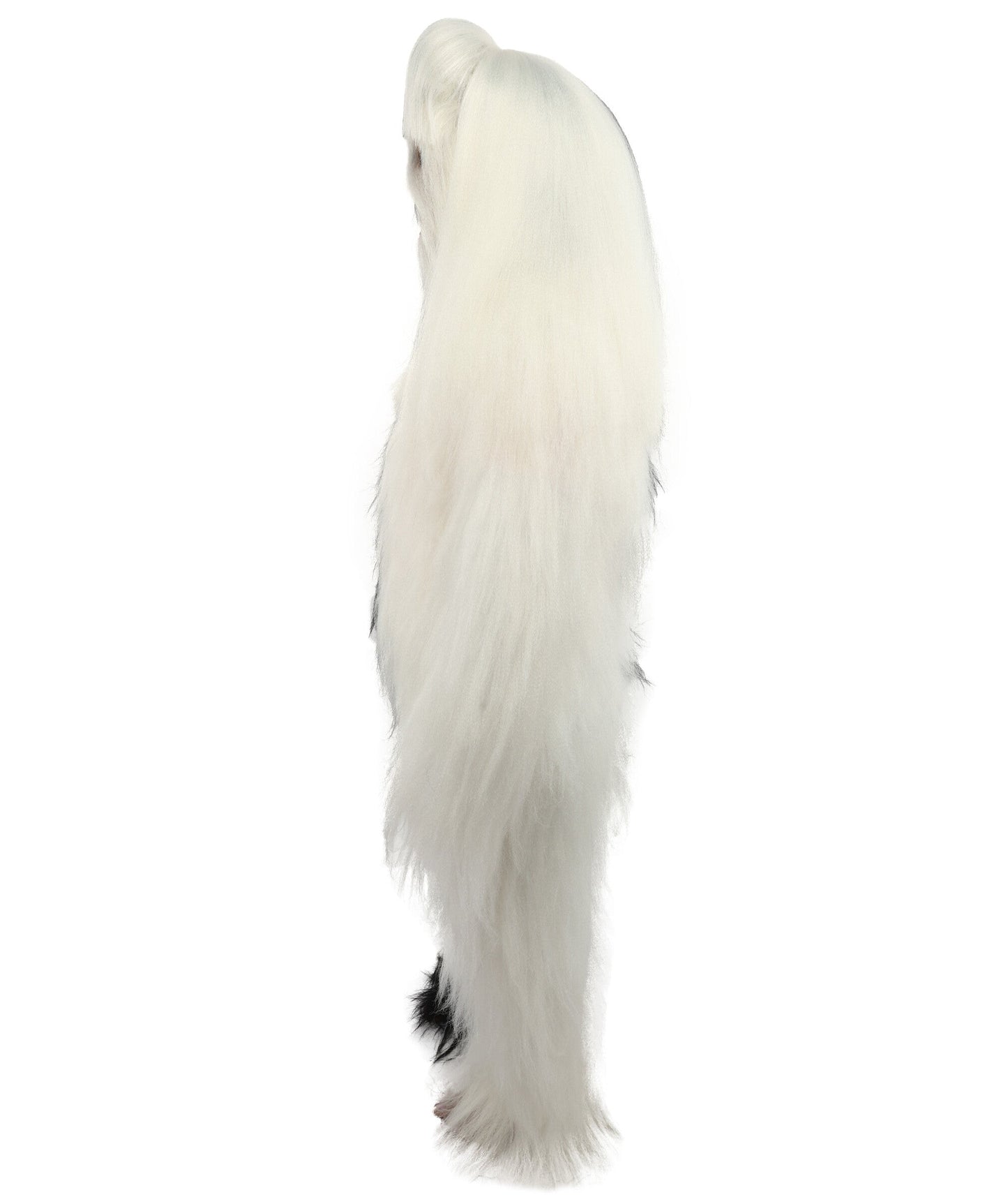 HPO Teen Extreme Hairy Person Two Part Costume, Mask and Bundle Set - Full-Body Hair Suit Extra-Long Costume Wig for Halloween, Cosplay & Parties - Multiple Color Options