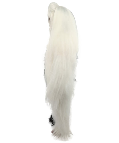 HPO Teen Extreme Hairy Person Two Part Costume, Mask and Bundle Set - Full-Body Hair Suit Extra-Long Costume Wig for Halloween, Cosplay & Parties - Multiple Color Options
