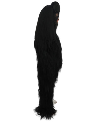 HPO Teen Extreme Hairy Person Two Part Costume, Mask and Bundle Set - Full-Body Hair Suit Extra-Long Costume Wig for Halloween, Cosplay & Parties - Multiple Color Options