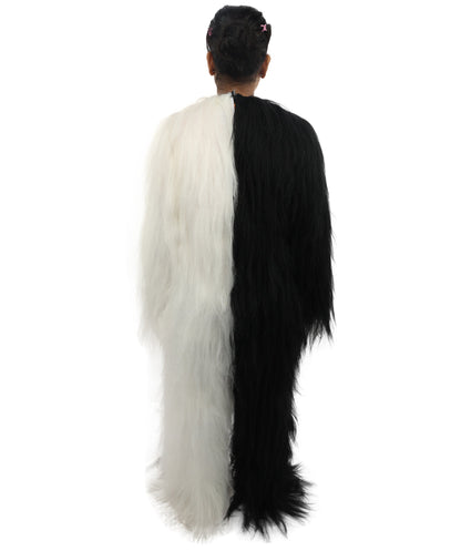 HPO Teen Extreme Hairy Person Two Part Costume, Mask and Bundle Set - Full-Body Hair Suit Extra-Long Costume Wig for Halloween, Cosplay & Parties - Multiple Color Options