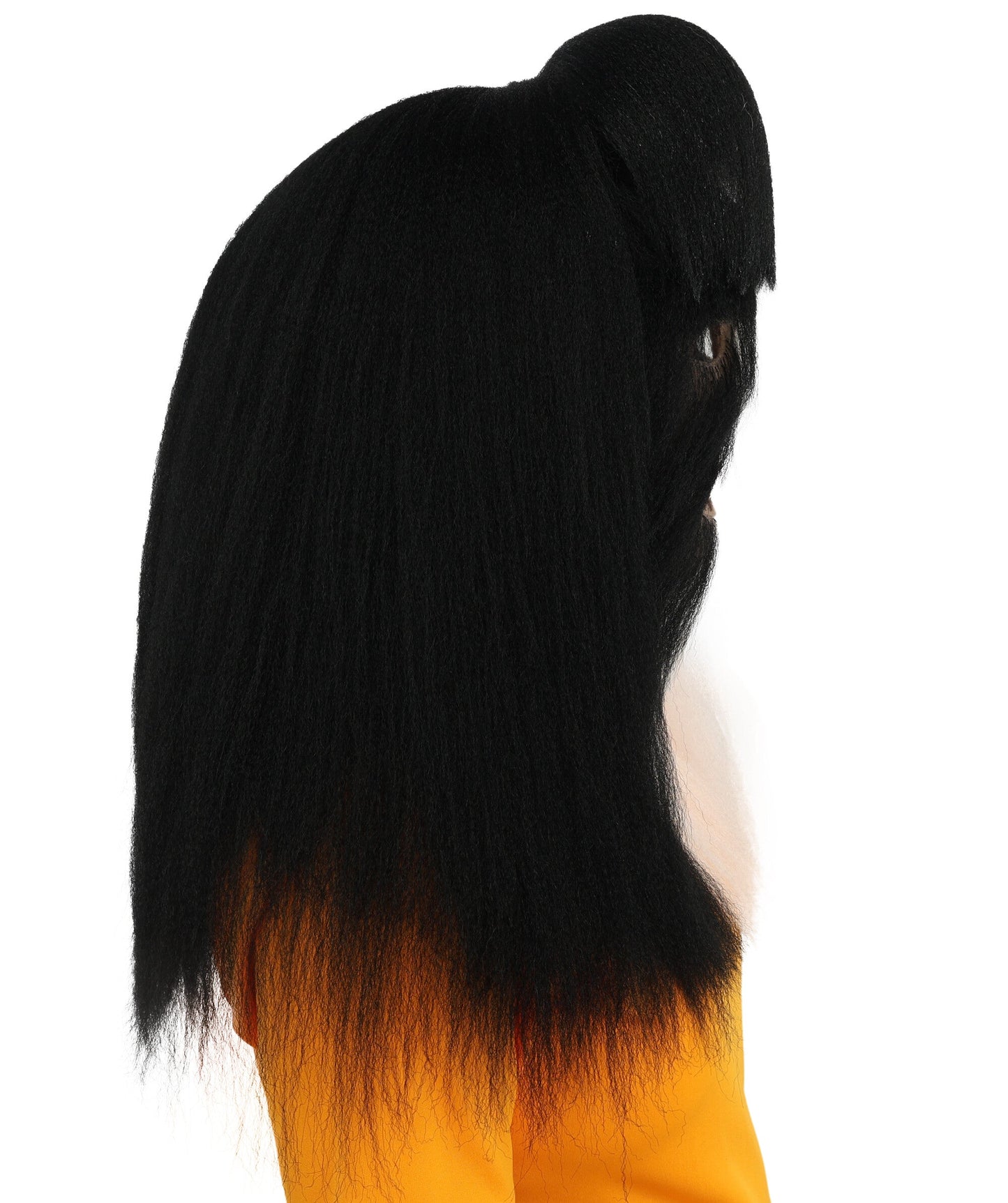 HPO Teen Extreme Hairy Person Two Part Costume, Mask and Bundle Set - Full-Body Hair Suit Extra-Long Costume Wig for Halloween, Cosplay & Parties - Multiple Color Options