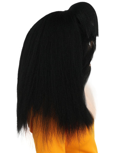 HPO Teen Extreme Hairy Person Two Part Costume, Mask and Bundle Set - Full-Body Hair Suit Extra-Long Costume Wig for Halloween, Cosplay & Parties - Multiple Color Options