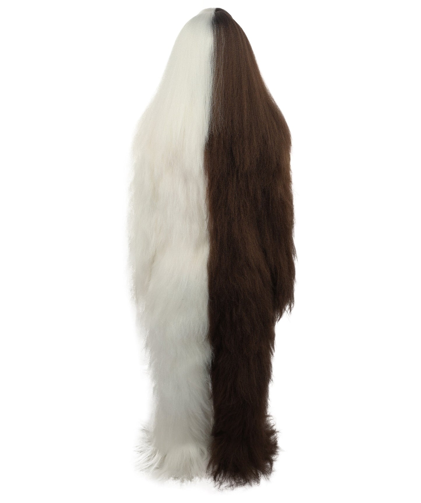 HPO Teen Extreme Hairy Person Two Part Costume, Mask and Bundle Set - Full-Body Hair Suit Extra-Long Costume Wig for Halloween, Cosplay & Parties - Multiple Color Options