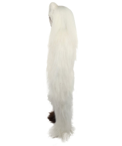HPO Teen Extreme Hairy Person Two Part Costume, Mask and Bundle Set - Full-Body Hair Suit Extra-Long Costume Wig for Halloween, Cosplay & Parties - Multiple Color Options