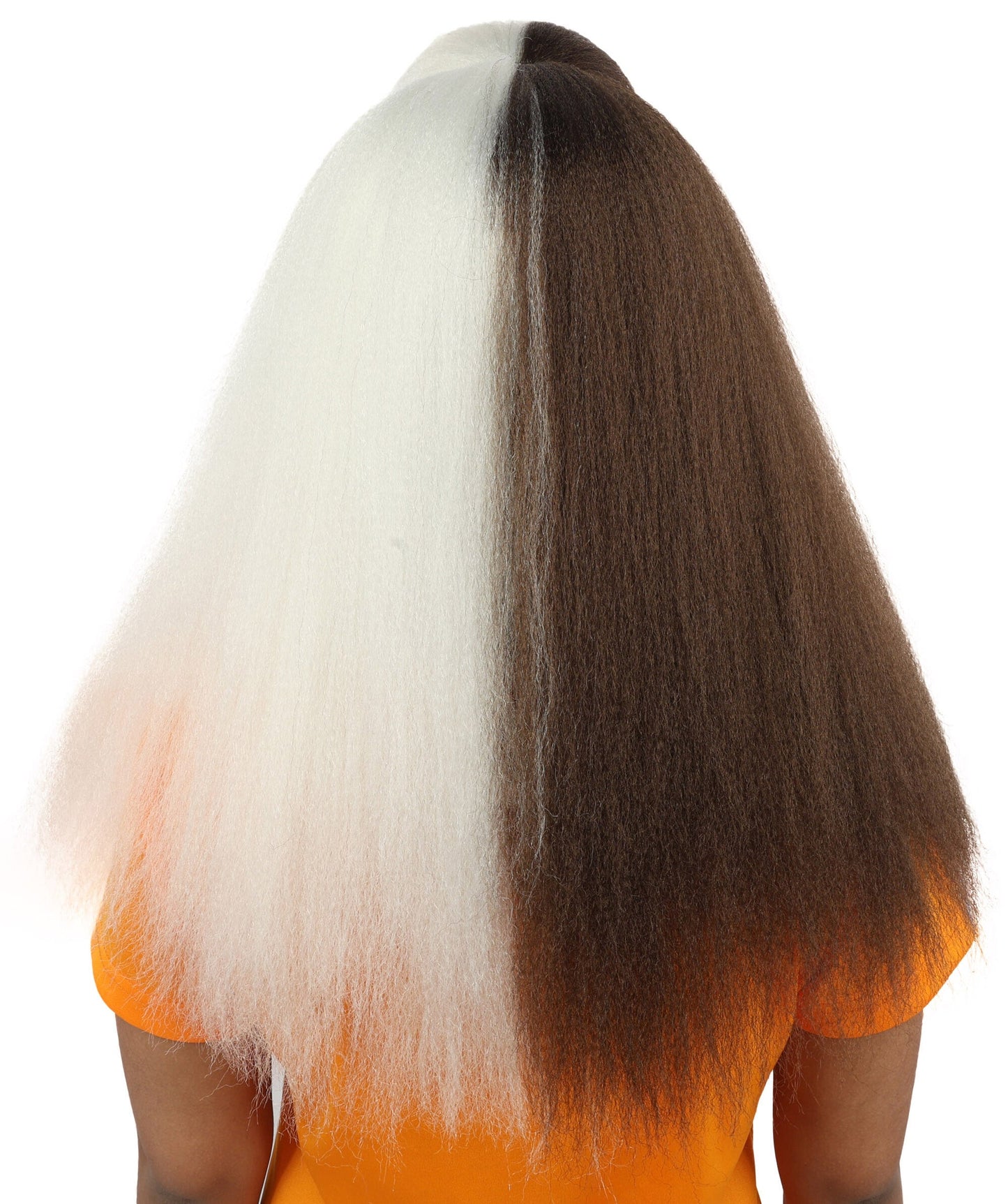 HPO Teen Extreme Hairy Person Two Part Costume, Mask and Bundle Set - Full-Body Hair Suit Extra-Long Costume Wig for Halloween, Cosplay & Parties - Multiple Color Options