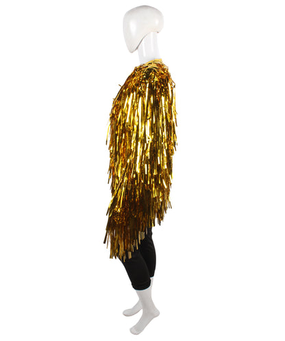 HPO Unisex Festival Carnival Thick Tinsel Jacket with Loose Fit