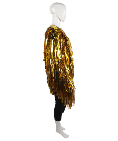 HPO Unisex Festival Carnival Thick Tinsel Jacket with Loose Fit