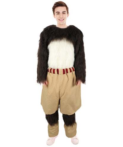 HPO Adult Furry Animated Character Multiple Panda Costume, Bundle & Mask Perfect for Halloween, Flame-retardant Synthetic Fabric