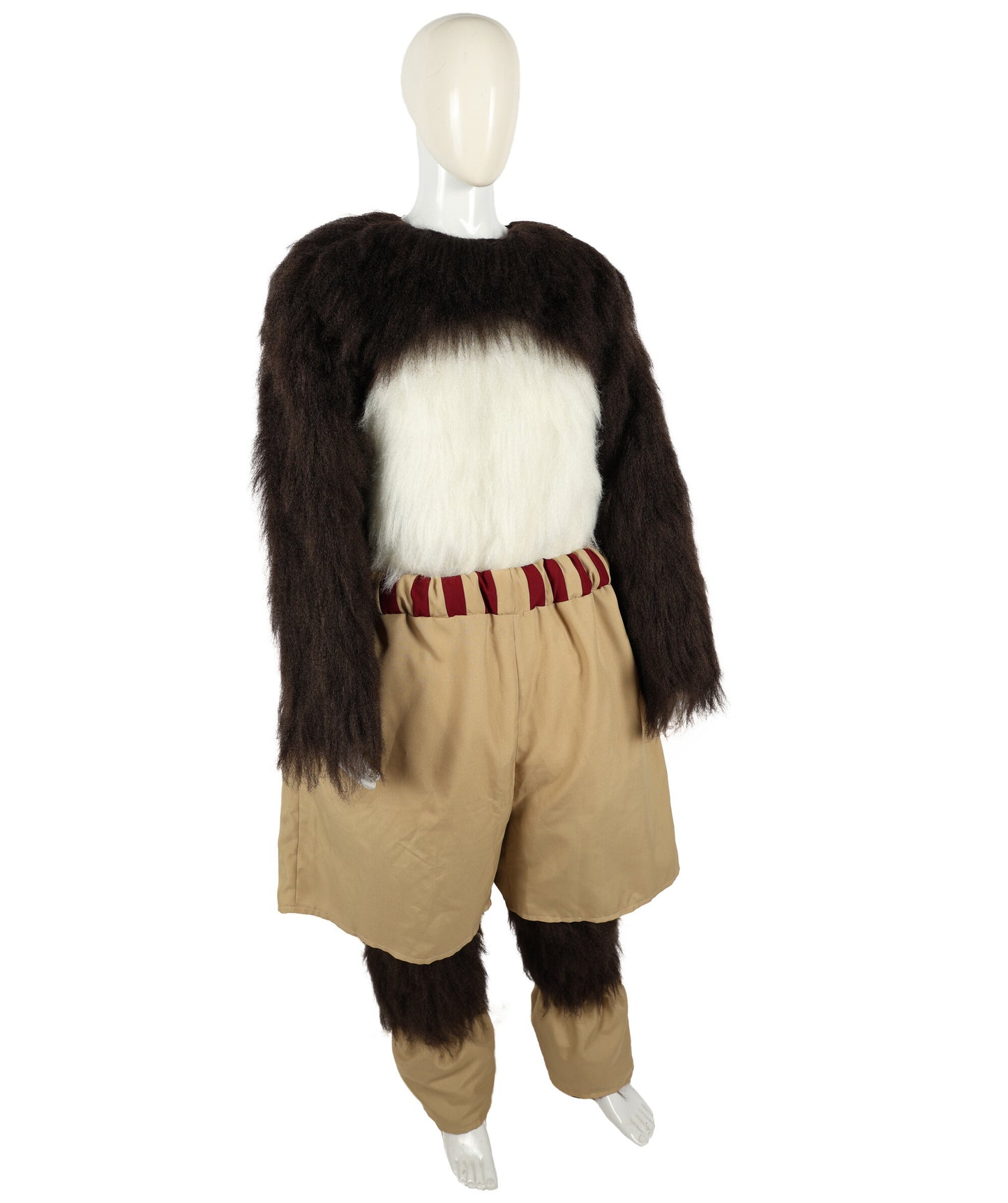 HPO Adult Furry Animated Character Multiple Panda Costume, Bundle & Mask Perfect for Halloween, Flame-retardant Synthetic Fabric