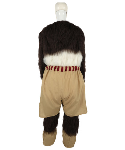 HPO Adult Furry Animated Character Multiple Panda Costume, Bundle & Mask Perfect for Halloween, Flame-retardant Synthetic Fabric