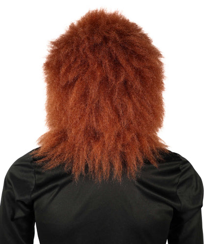 HPO Unisex Furry Monster 72-inch Full-Body Brown Beast Costume Set with Head Mask| Perfect for Halloween| Flame-retardant Synthetic Fabric