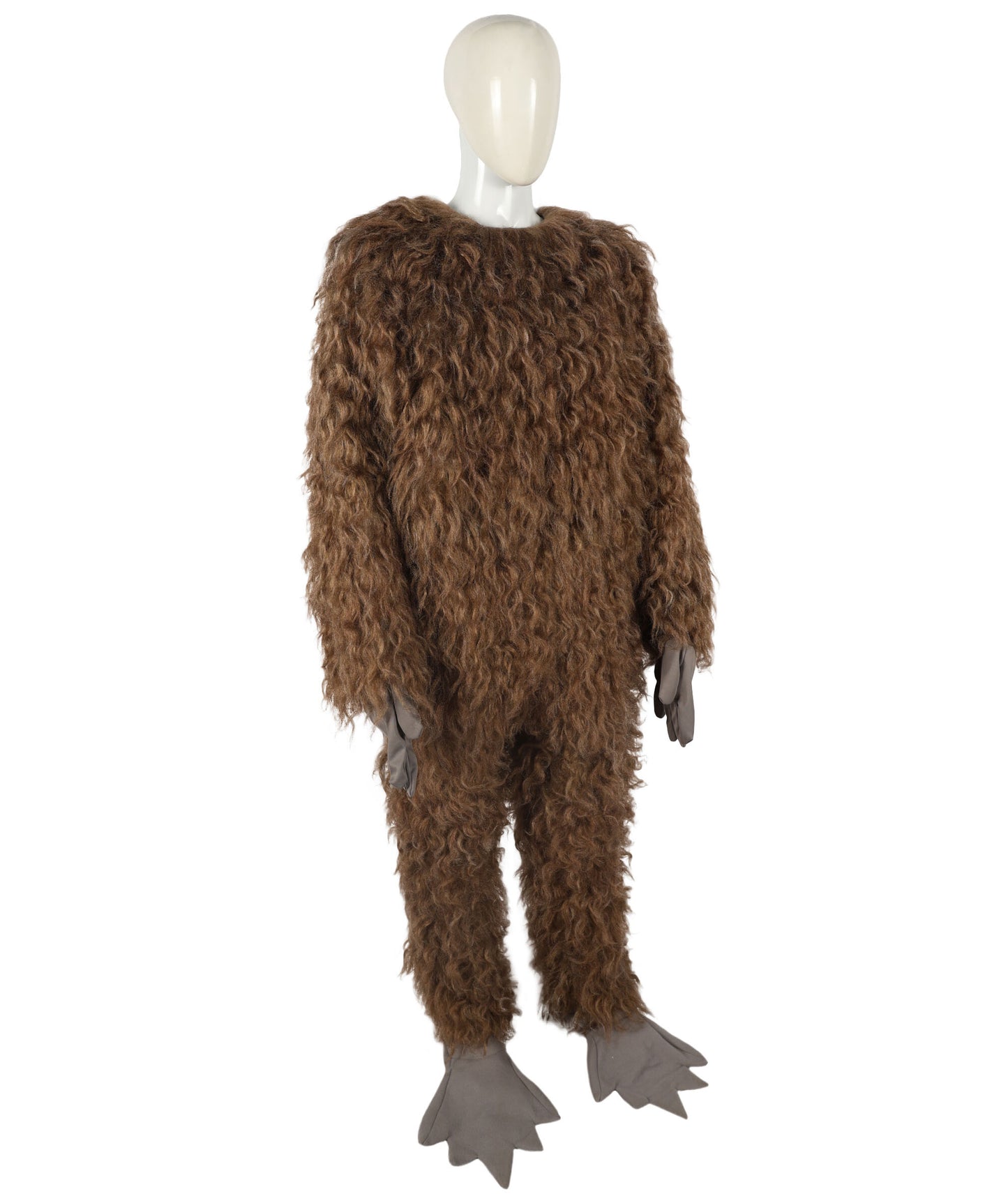 HPO Unisex Furry 75 Inch Blue Horned Multiple Monster Costume Set with Head Mask| Perfect for Halloween| Flame-retardant Synthetic Fabric