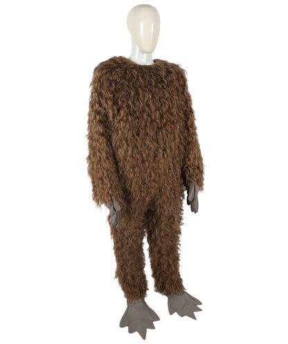 HPO Unisex Furry 75 Inch Blue Horned Multiple Monster Costume Set with Head Mask| Perfect for Halloween| Flame-retardant Synthetic Fabric