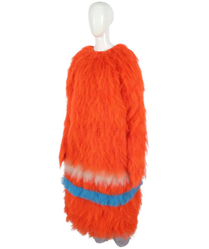HPO Unisex Furry 71 Inch Fiery Multiple Furry Monster Costume Set with Head Mask | Perfect for Halloween| Flame-retardant Synthetic Fabric