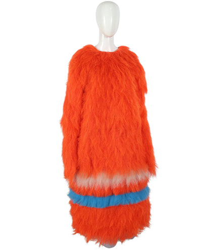 HPO Unisex Furry 71 Inch Fiery Multiple Furry Monster Costume Set with Head Mask | Perfect for Halloween| Flame-retardant Synthetic Fabric