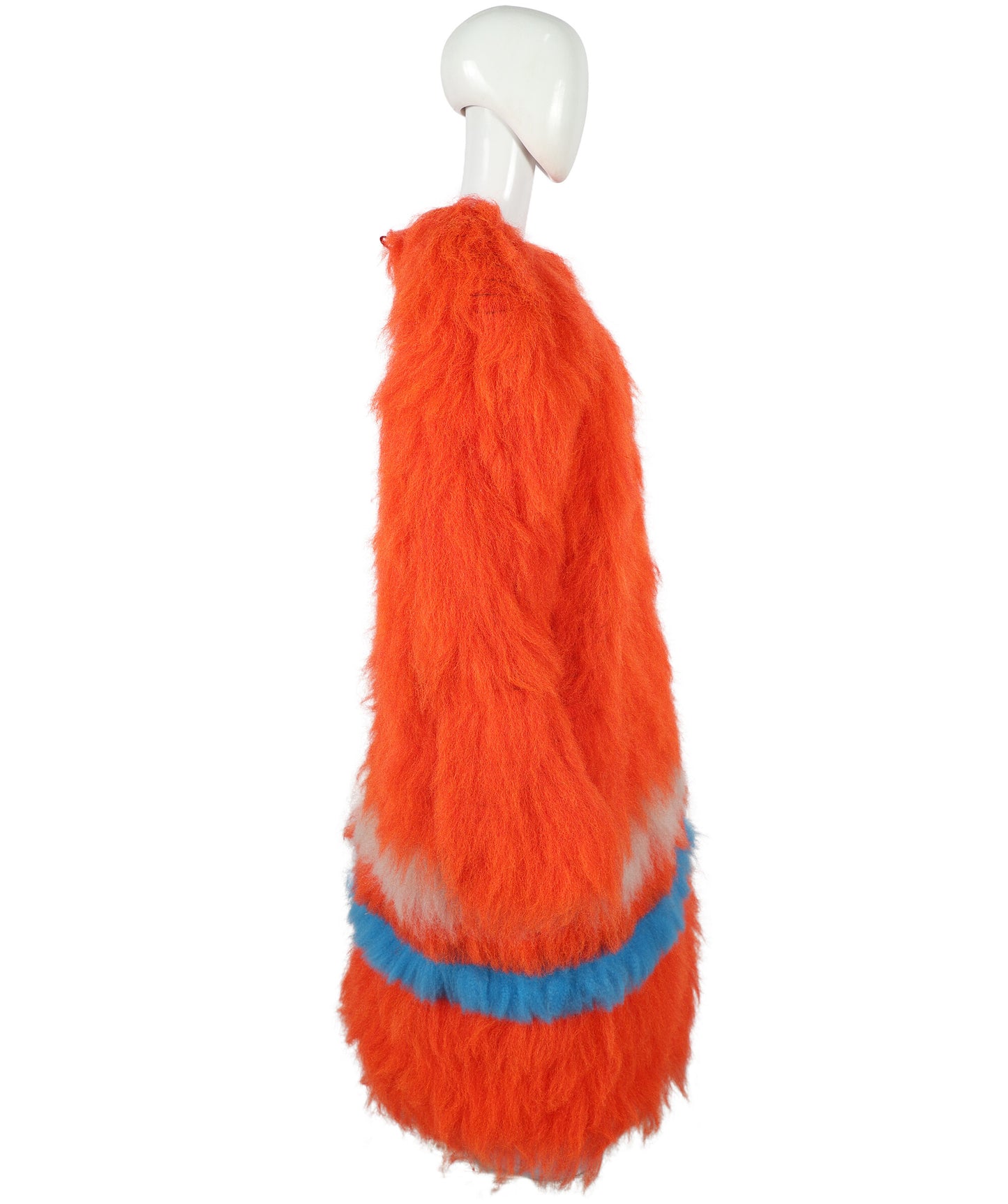 HPO Unisex Furry 71 Inch Fiery Multiple Furry Monster Costume Set with Head Mask | Perfect for Halloween| Flame-retardant Synthetic Fabric