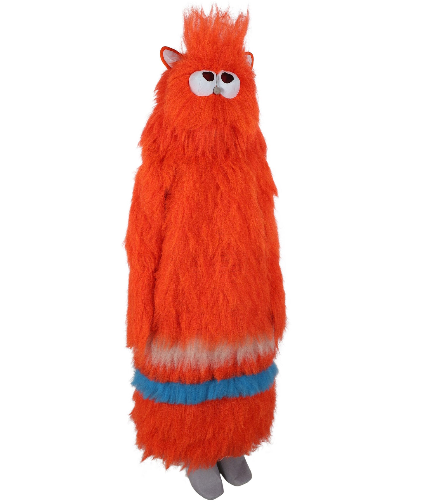 HPO Unisex Furry 71 Inch Fiery Multiple Furry Monster Costume Set with Head Mask | Perfect for Halloween| Flame-retardant Synthetic Fabric