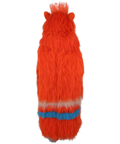HPO Unisex Furry 71 Inch Fiery Multiple Furry Monster Costume Set with Head Mask | Perfect for Halloween| Flame-retardant Synthetic Fabric