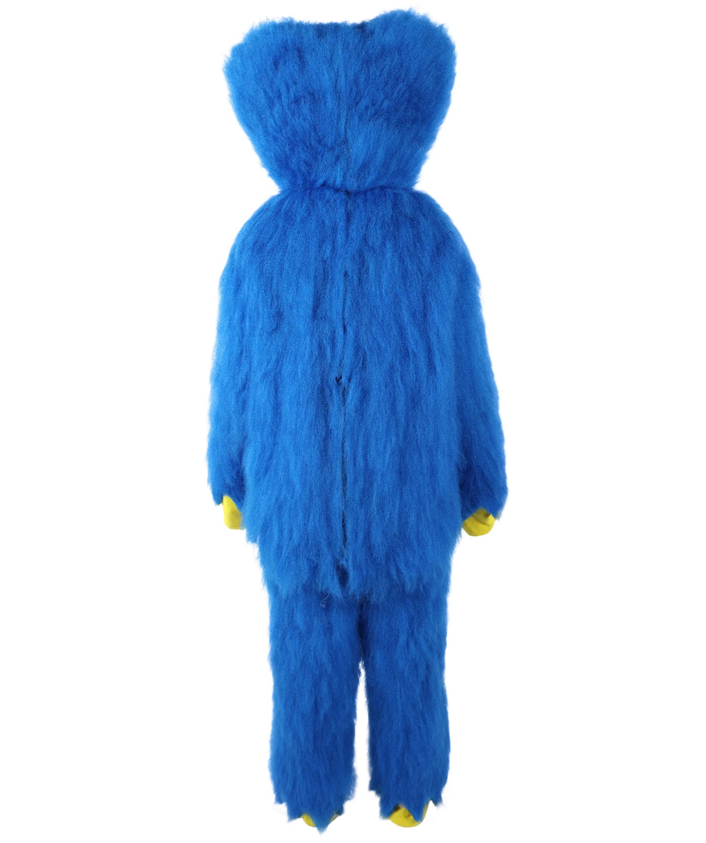 HPO Adult Furry Blue Monster Full-Body Costume with Scary Mask| Perfect for Halloween| Flame-retardant Synthetic Fabric