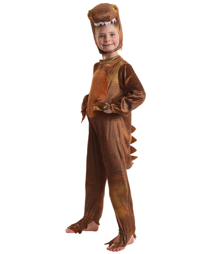 HPO Adorable Roaring T-Rex Dinosaur Costume for Teen| Suitable for Halloween | Flame-retardant Synthetic Fabric