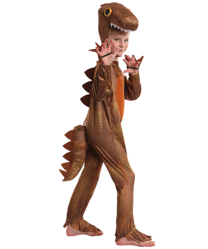 HPO Adorable Roaring T-Rex Dinosaur Costume for Teen| Suitable for Halloween | Flame-retardant Synthetic Fabric