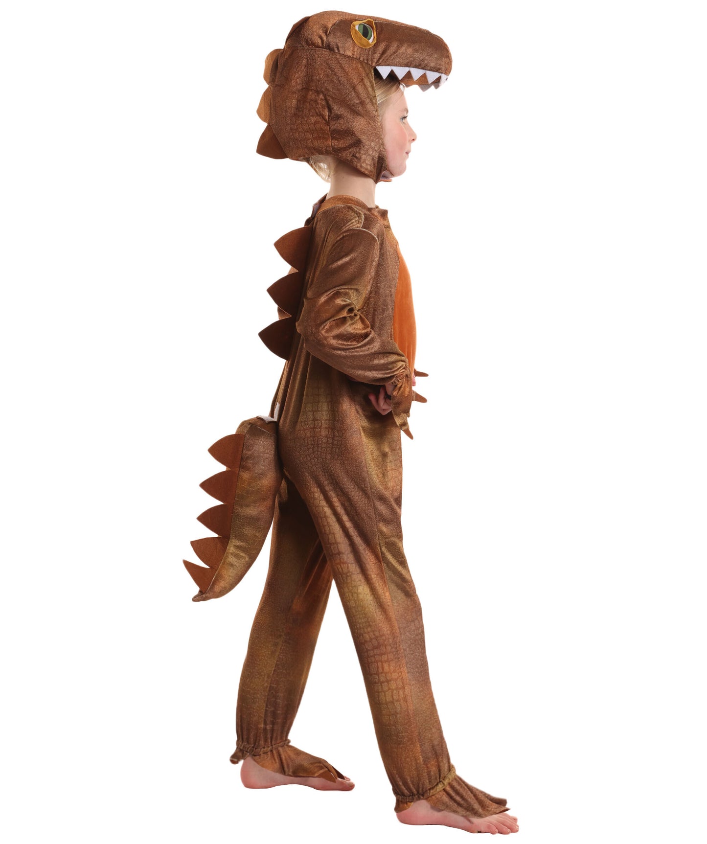 HPO Adorable Roaring T-Rex Dinosaur Costume for Teen| Suitable for Halloween | Flame-retardant Synthetic Fabric