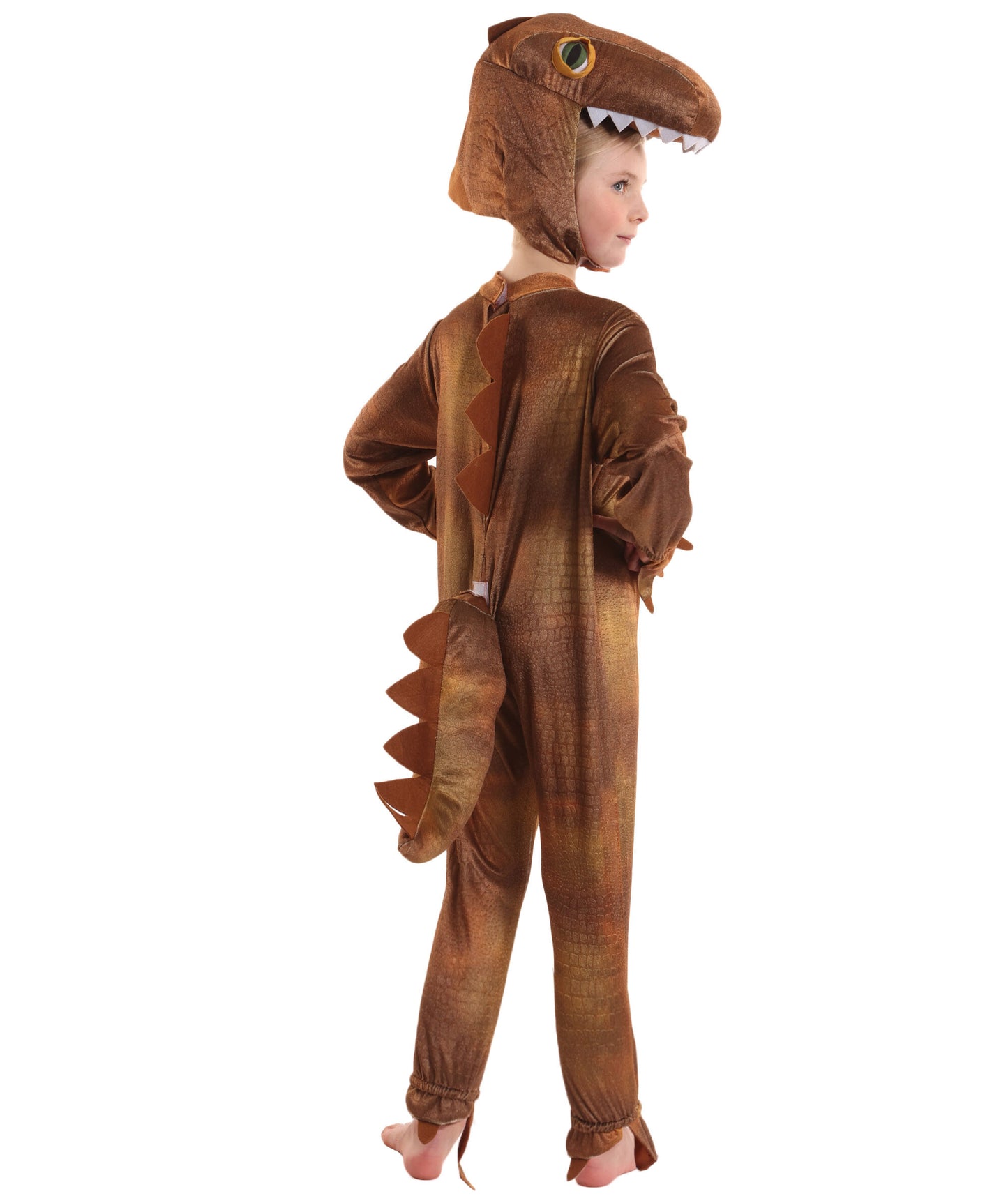 HPO Adorable Roaring T-Rex Dinosaur Costume for Teen| Suitable for Halloween | Flame-retardant Synthetic Fabric