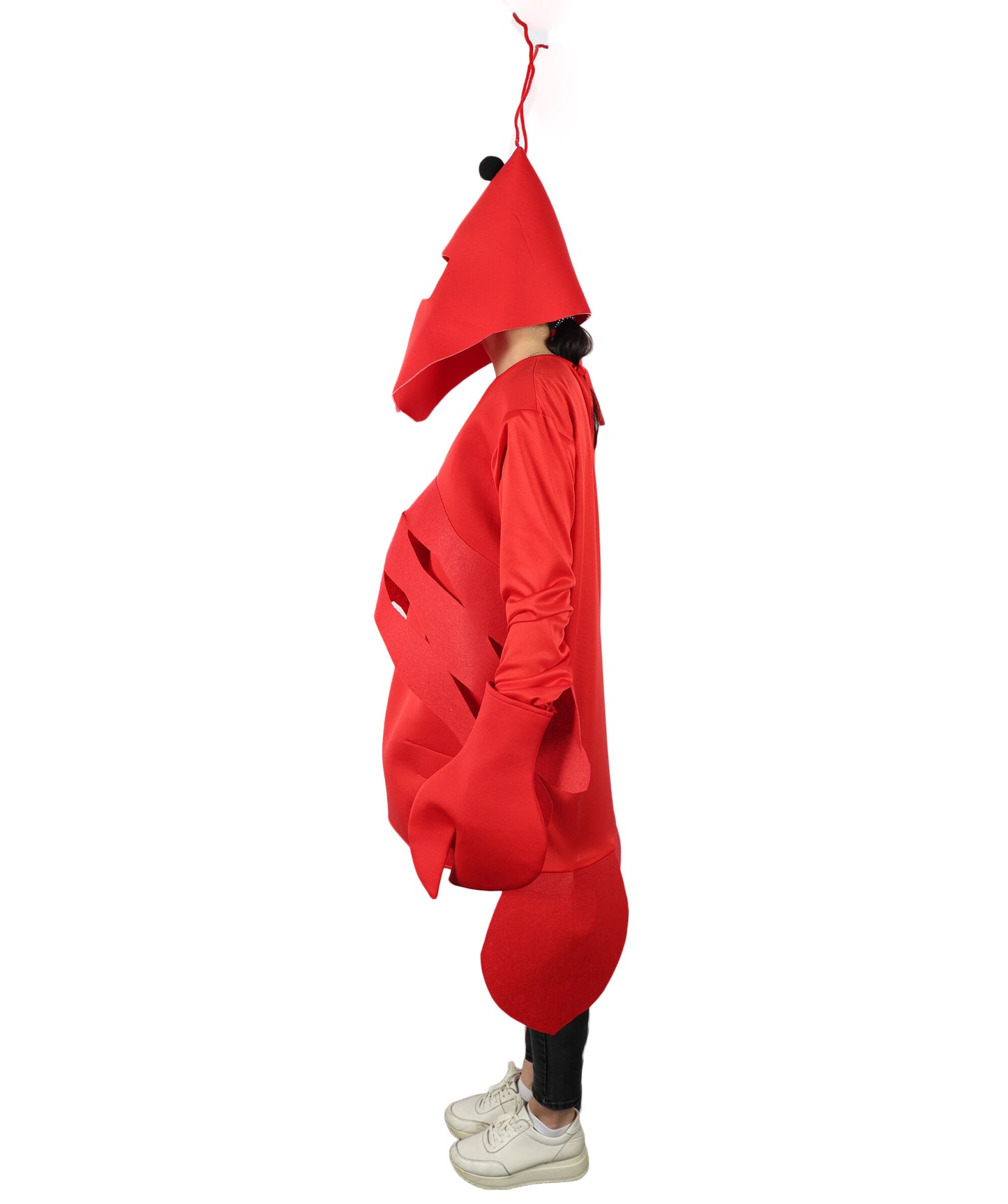 HPO Adult Unisex's Sea Creature Red Lobster Costume| Suitable for Halloween | Flame-retardant Synthetic Fabric