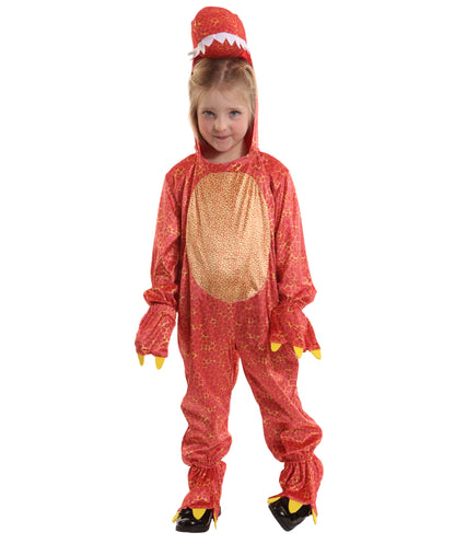 HPO teen Roaring Fun Dinomite Dinosaur Costume| Suitable for Halloween | Flame-retardant Synthetic Fabric